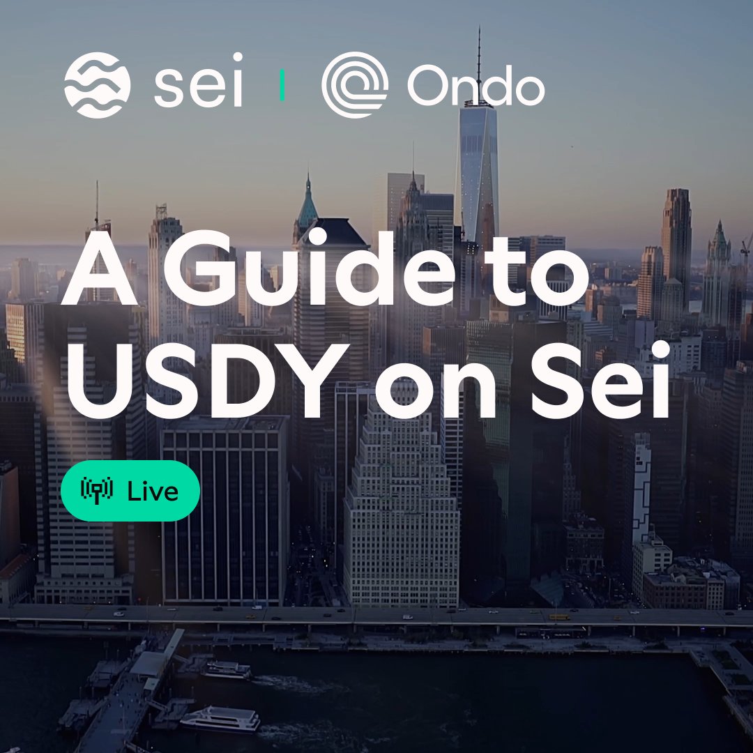 USDY yield accrual graph Ondo Sei