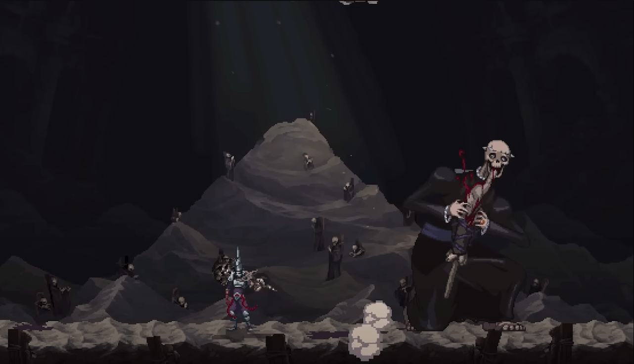 Blasphemous 2 pixel art gameplay