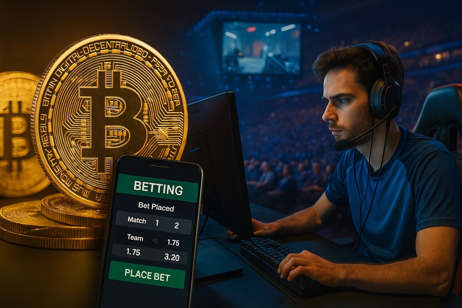 placing esports bet with bitcoin