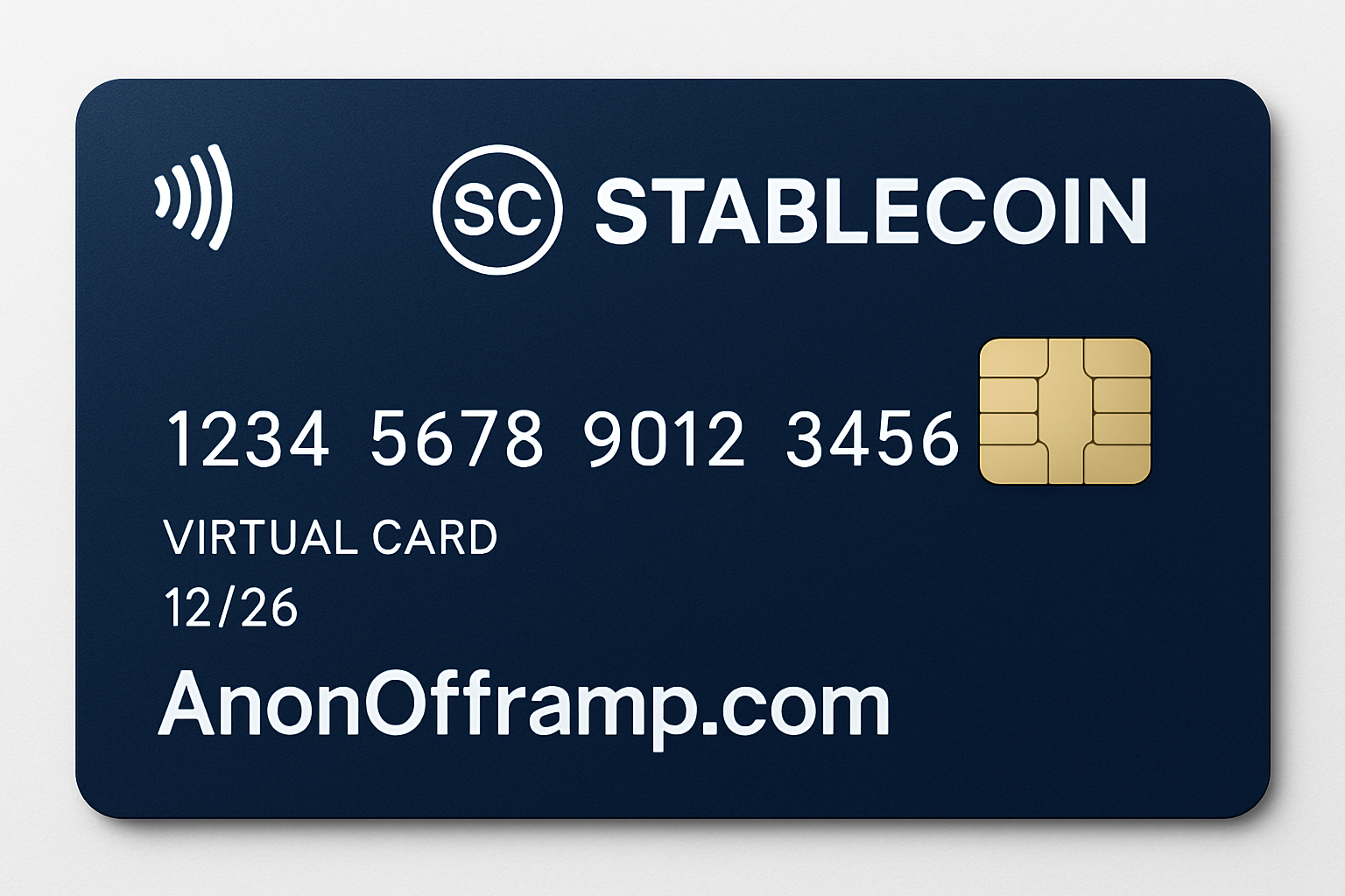 AnonOfframp.com stablecoin virtual card