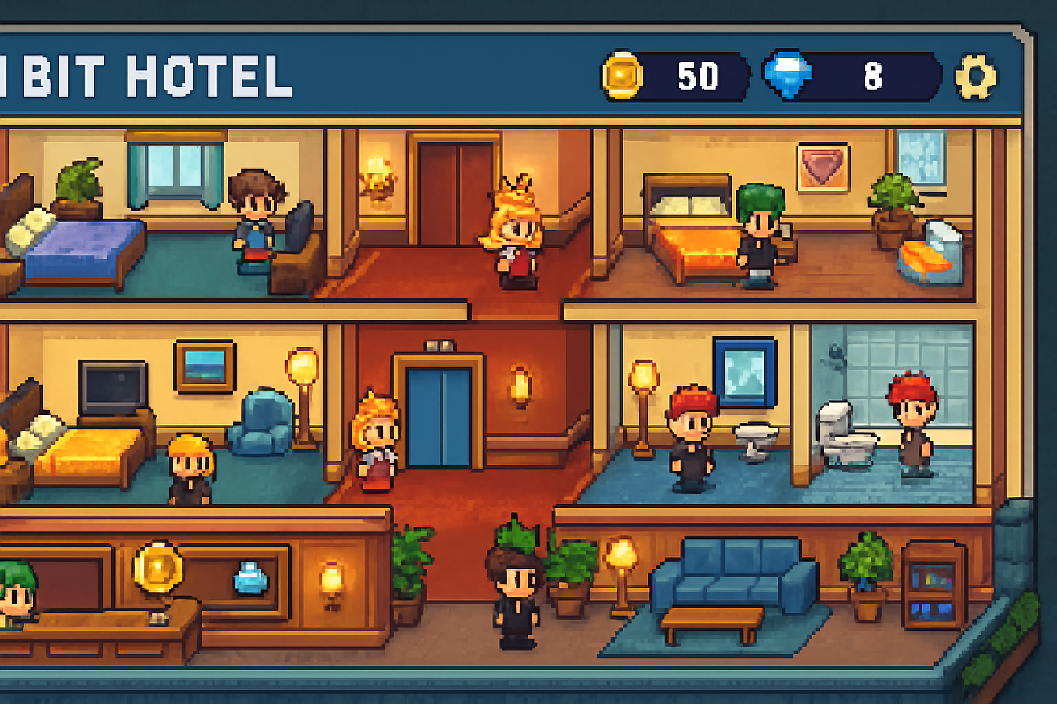 Bit Hotel Web3 game NFT hotel screenshot