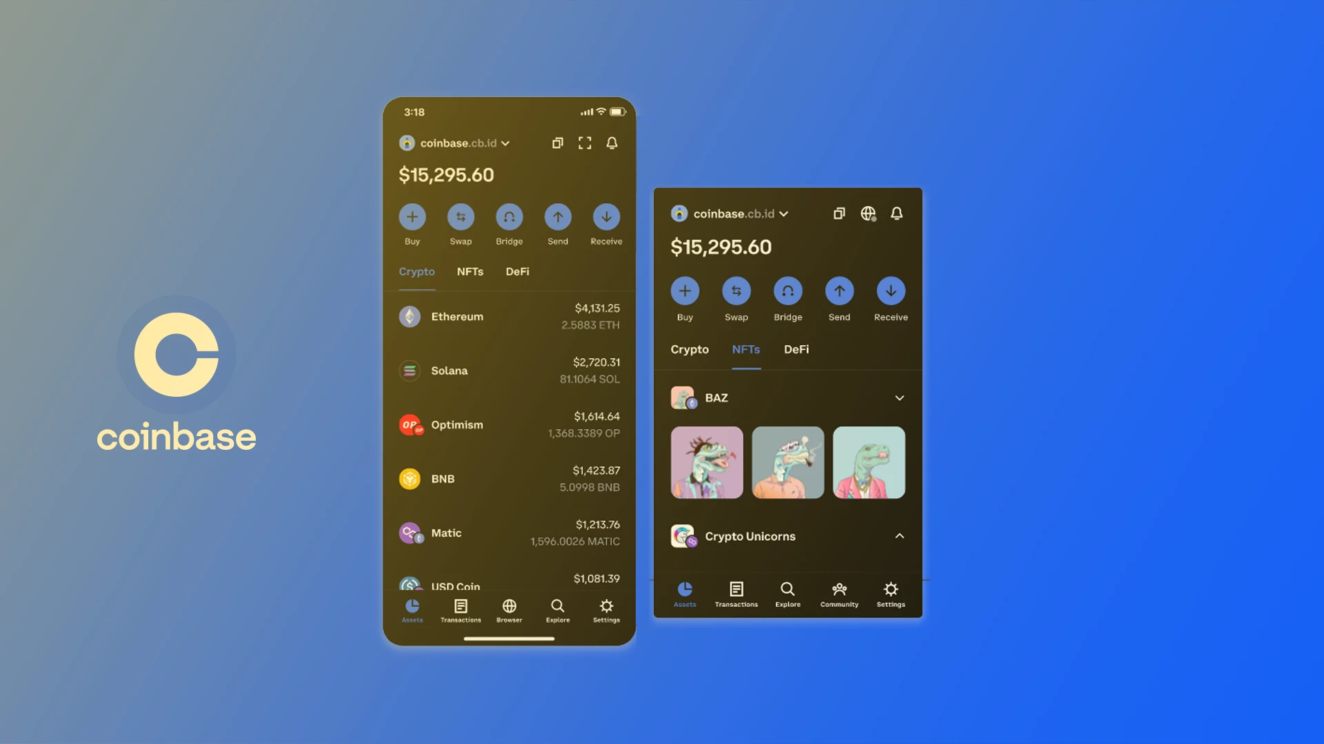Coinbase Wallet Base network interface