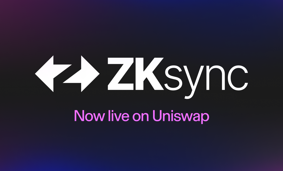 Uniswap v3 zkSync Era interface screenshot
