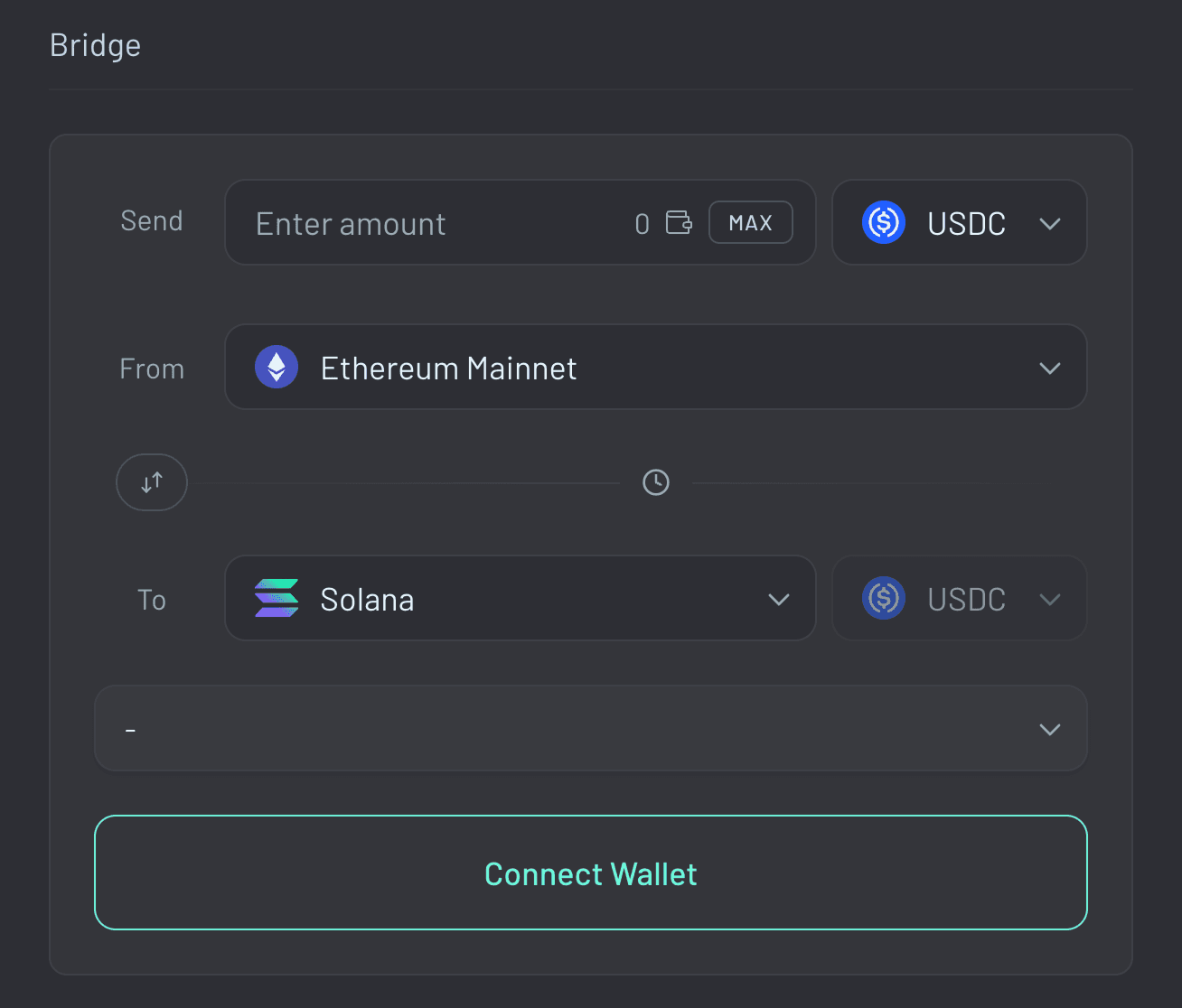 Bridge Base Solana crypto assets screenshot