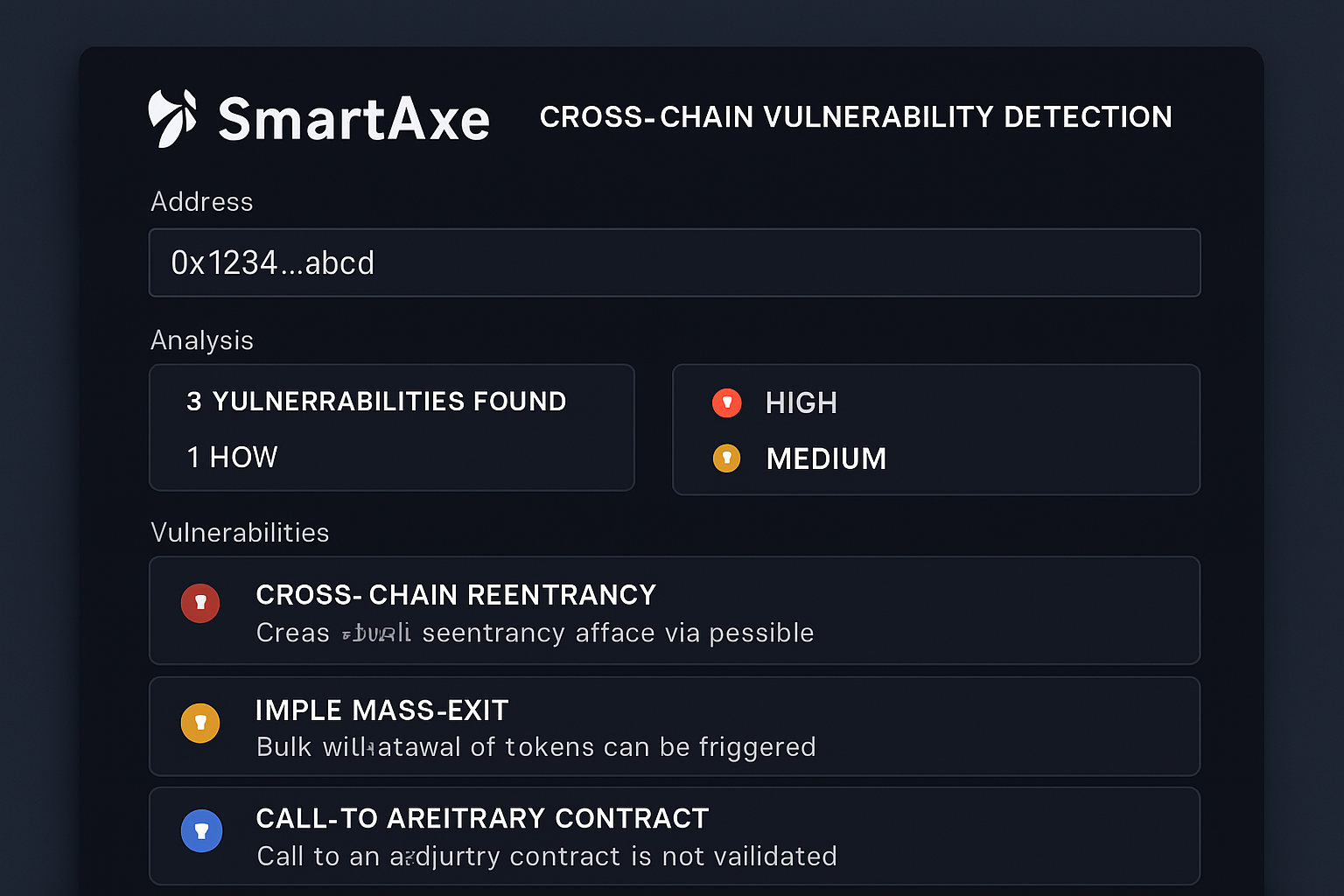 SmartAxe framework cross-chain vulnerability detection interface