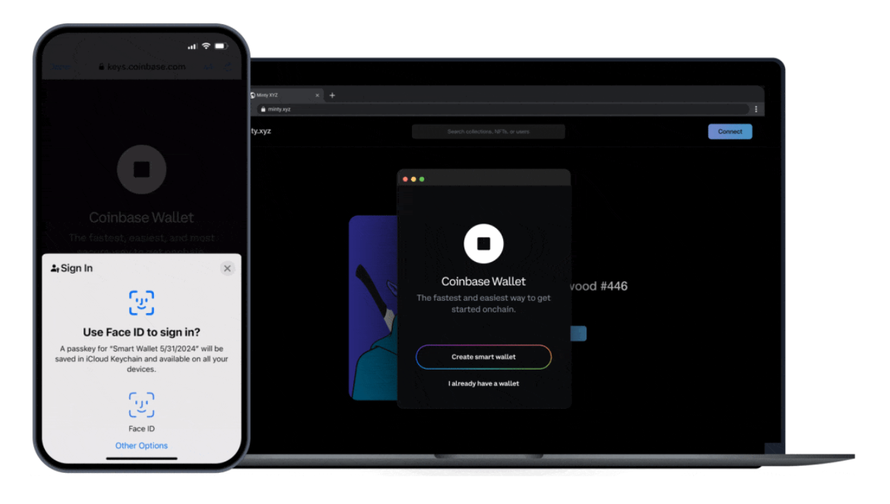 Coinbase Wallet privacy mode screenshot