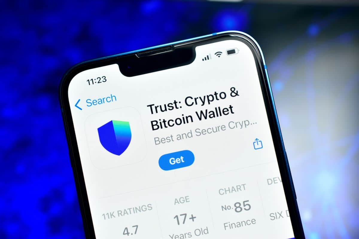 Trust Wallet hide balance feature screenshot