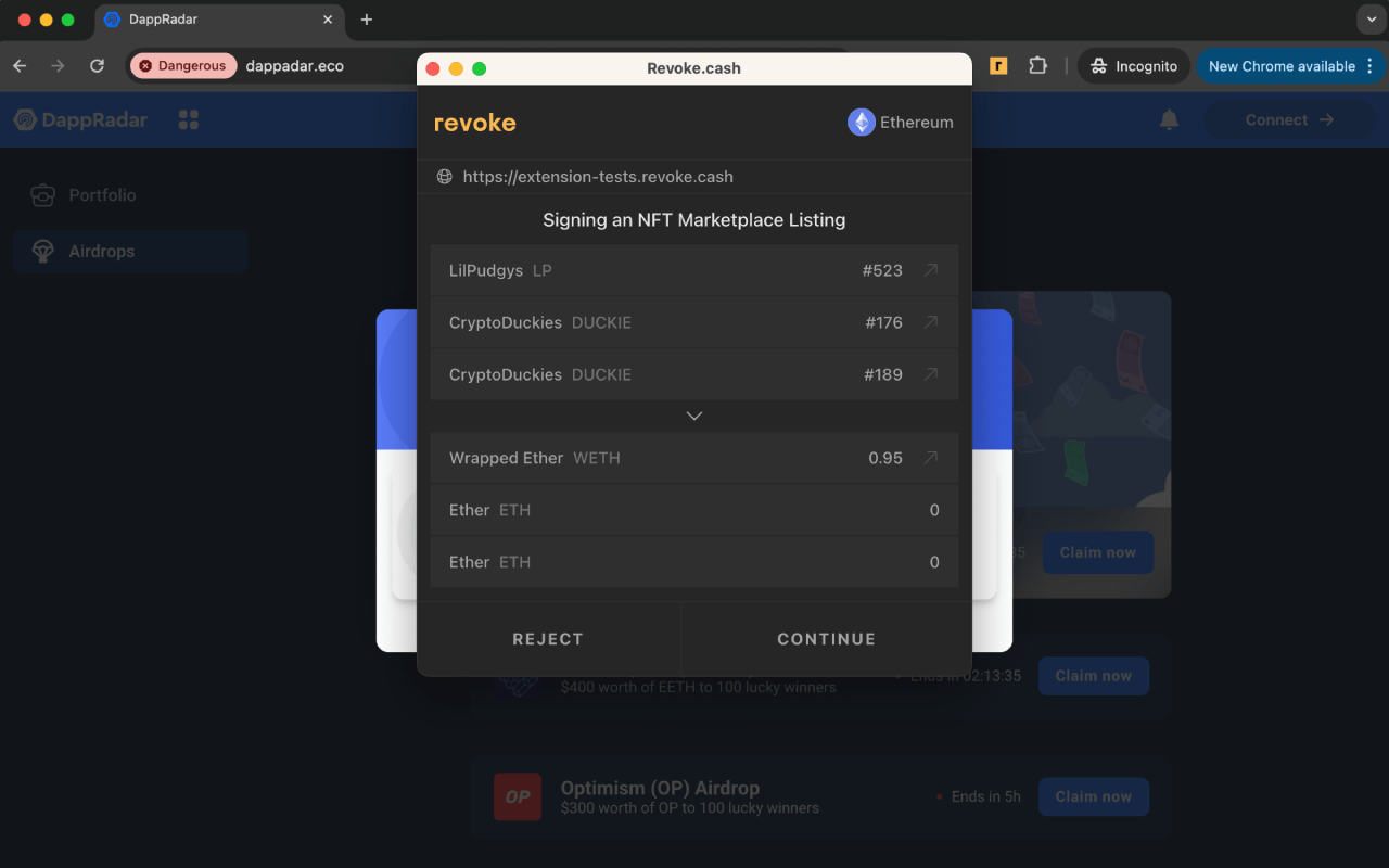Revoke.cash Base blockchain security tool