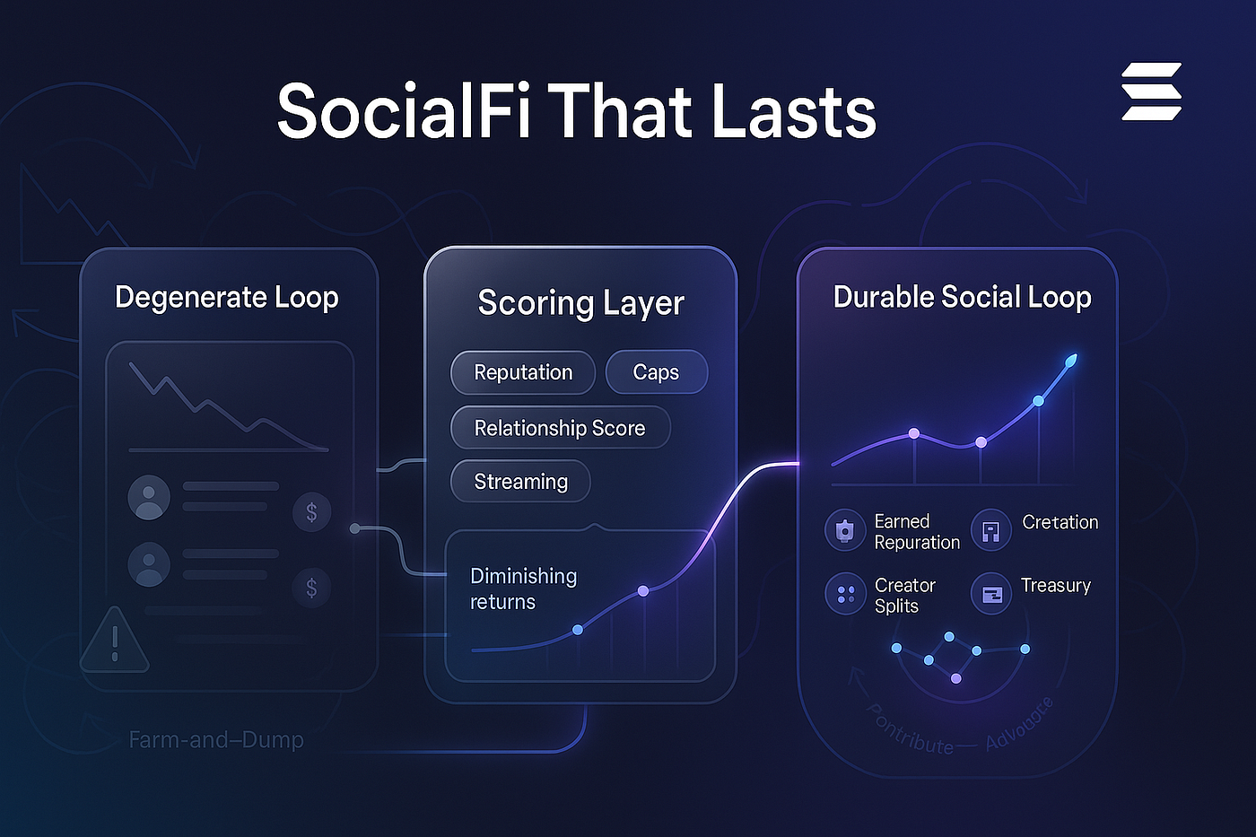 SocialFi token rewards onchain