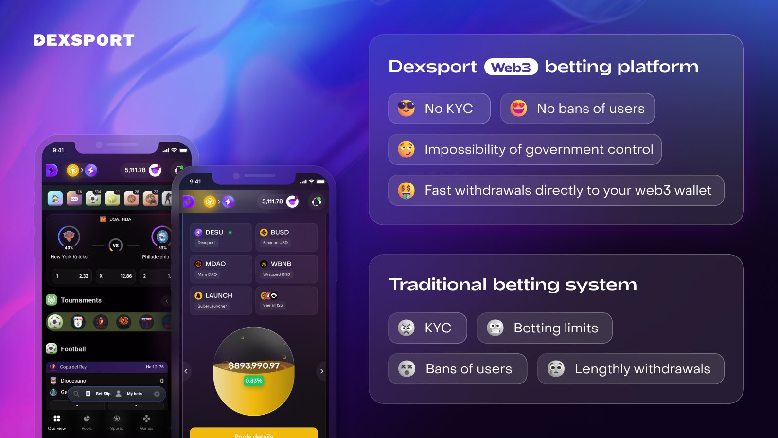 cross-chain sports betting platform interface