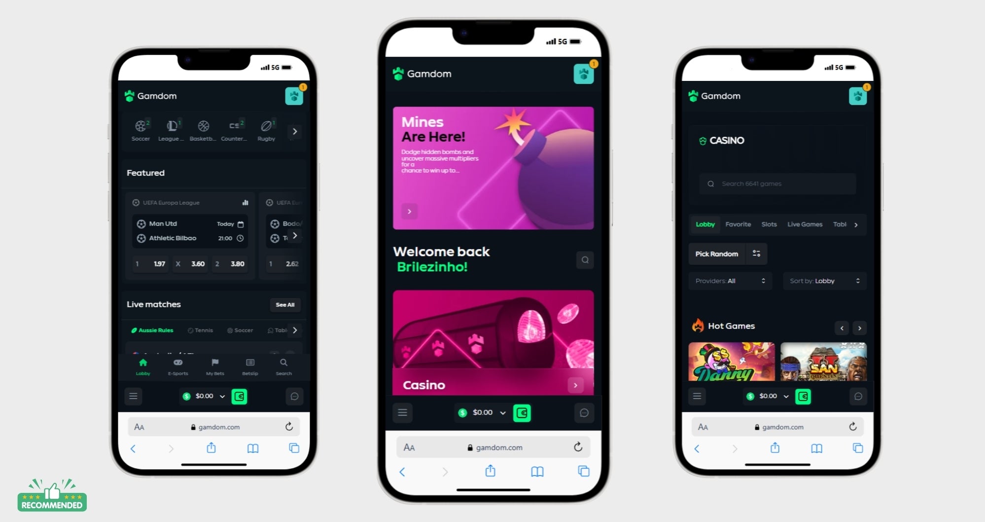 Dexsport no-KYC sports betting interface