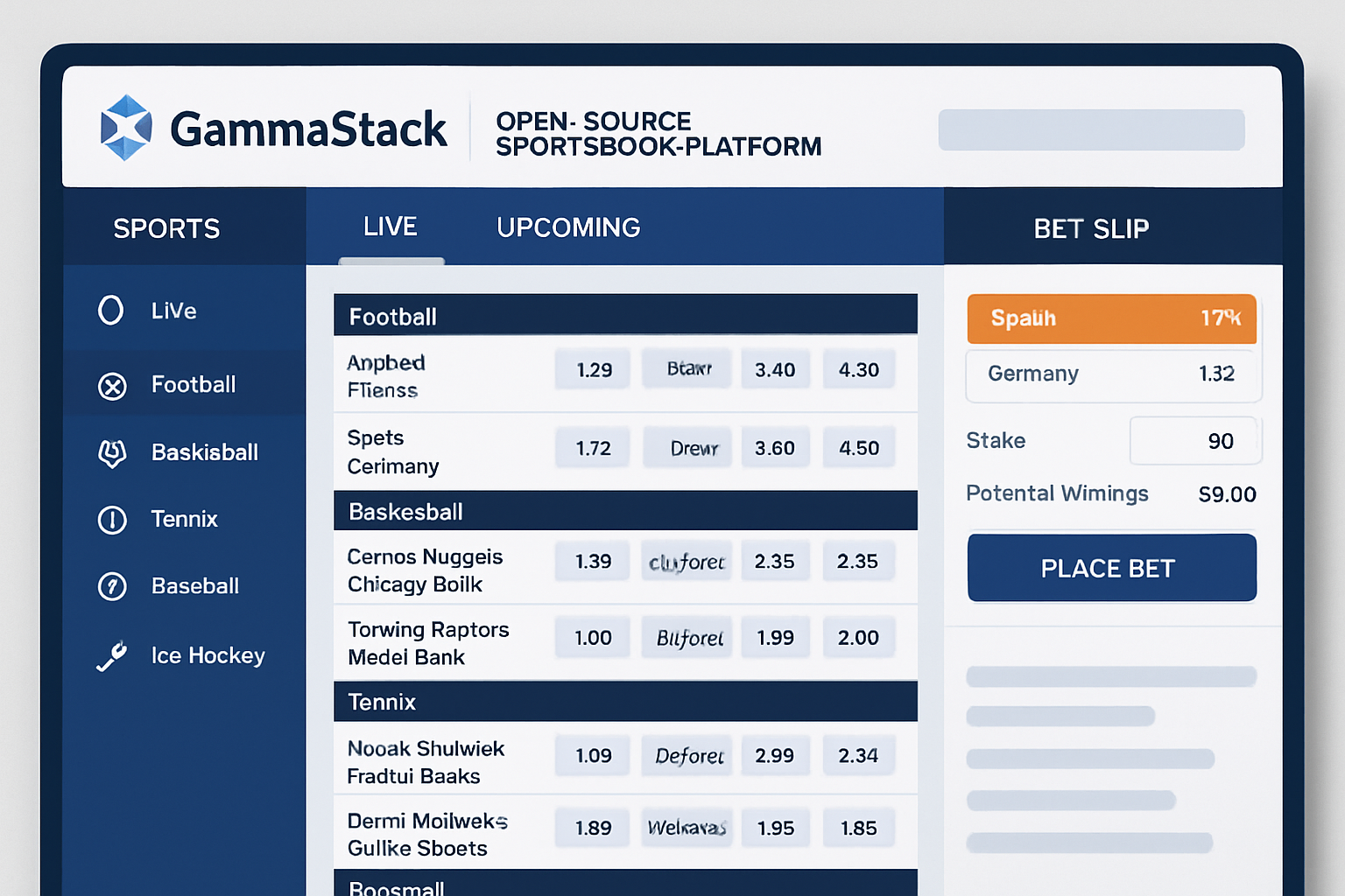 GammaStack open-source sportsbook platform