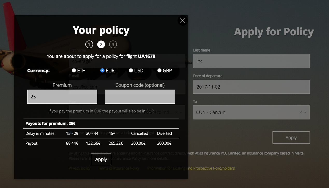Etherisc decentralized insurance platform