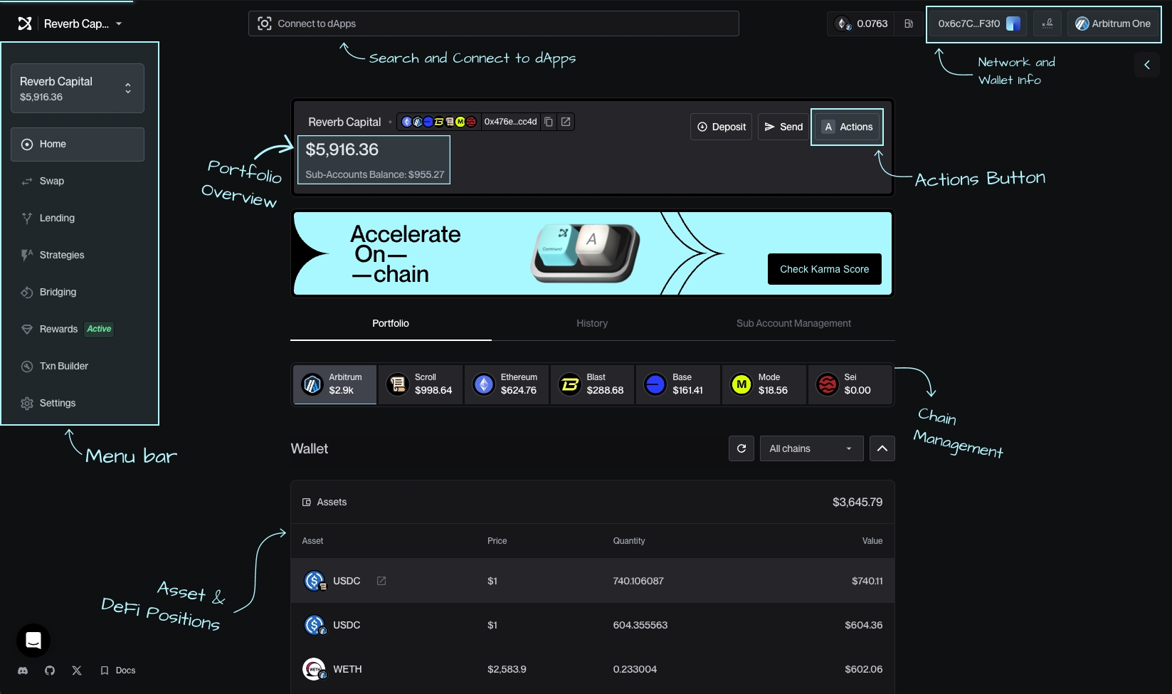 Rabby Wallet portfolio tracking dashboard