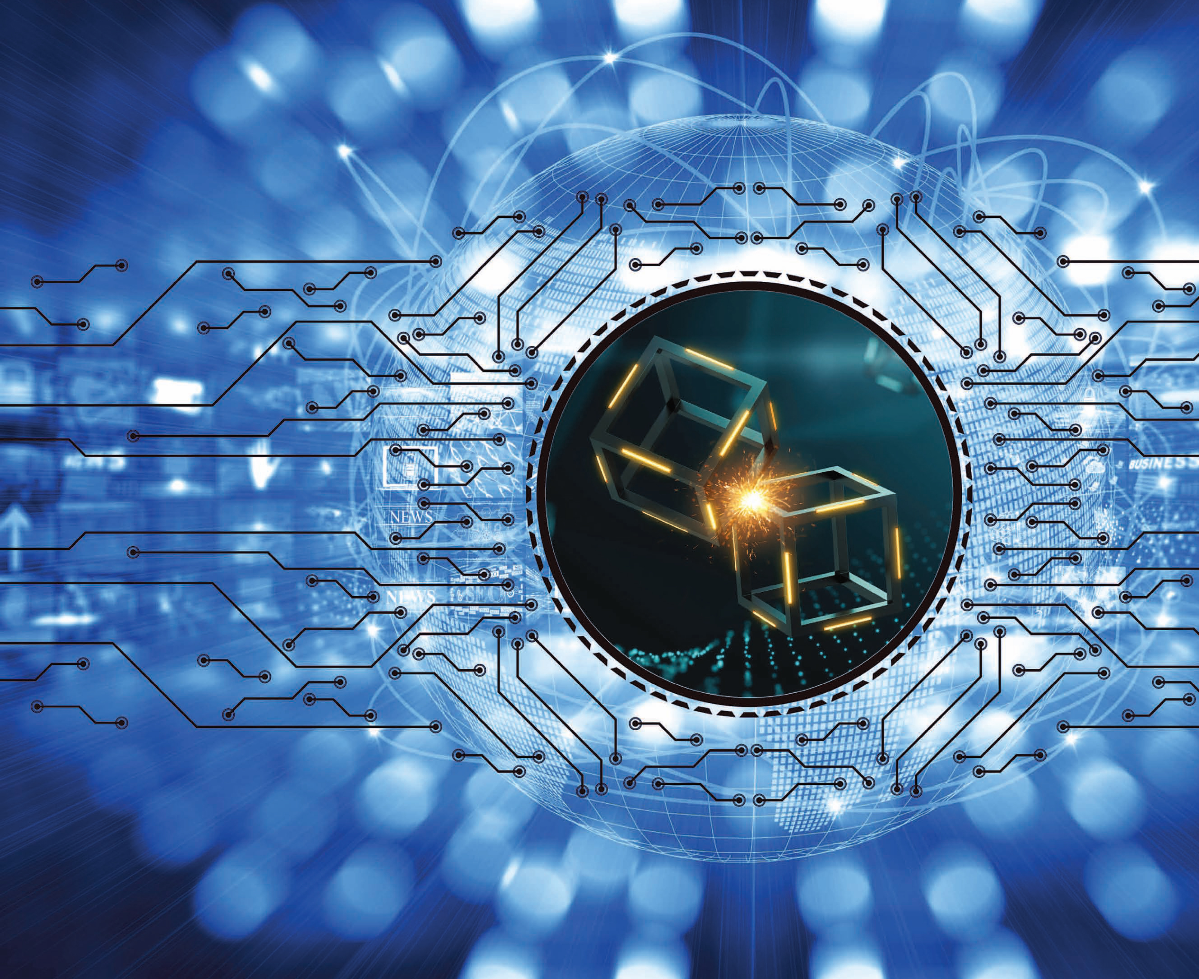 blockchain timestamp illustration