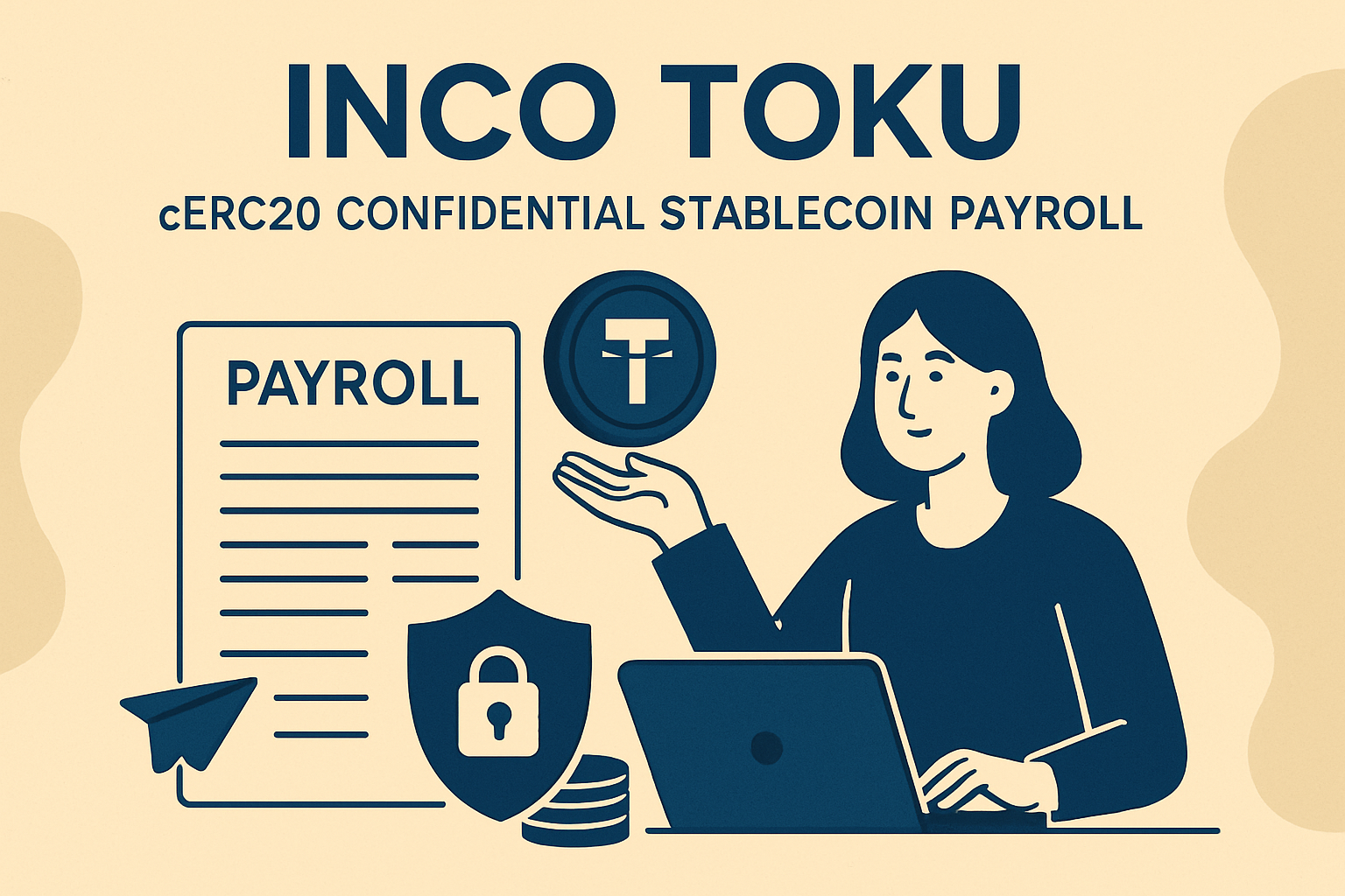 Inco Toku cERC20 confidential stablecoin payroll