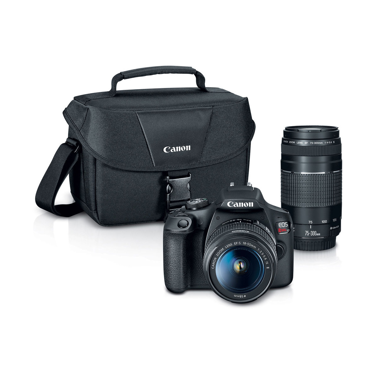 Canon EOS Rebel T7 photographing Pokémon cards