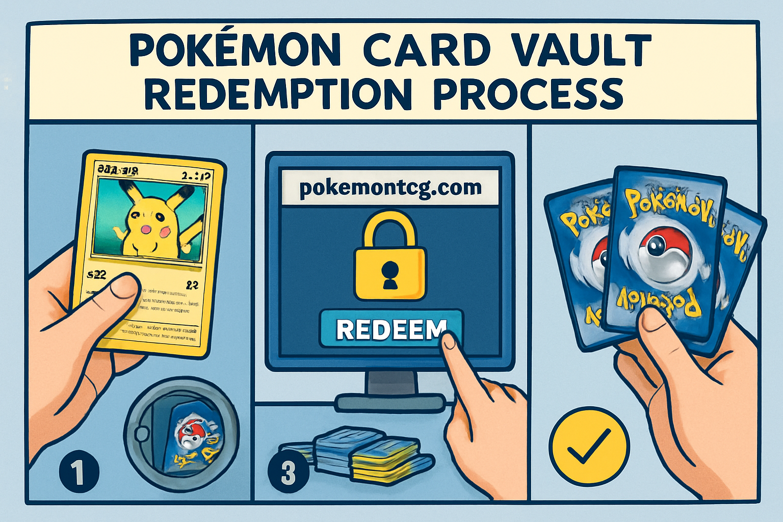 Pokémon card vault redemption process