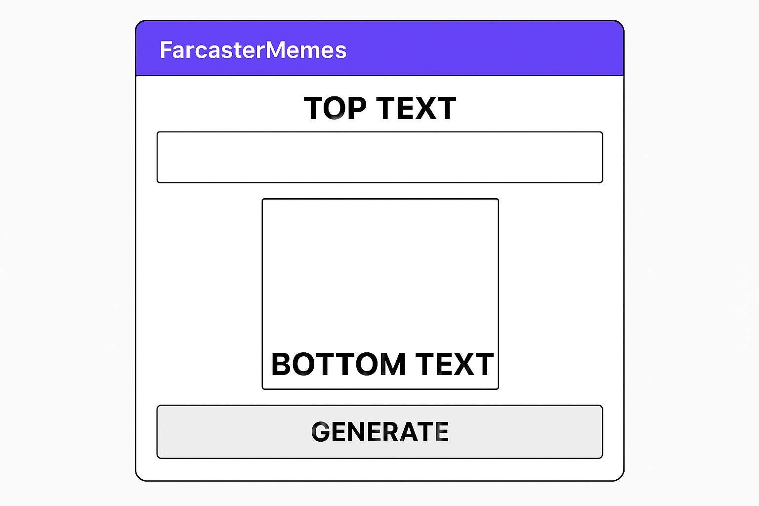 FarcasterMemes meme generator Frame interface