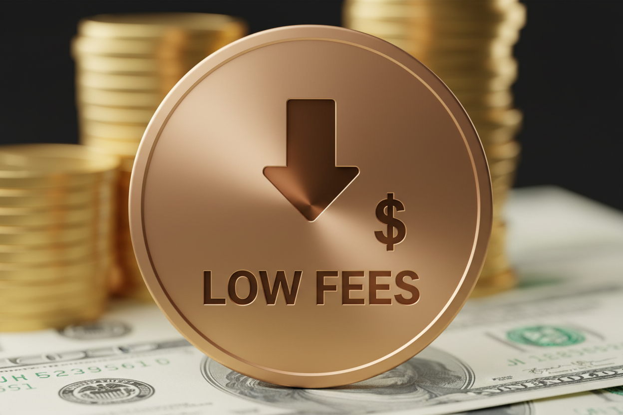 low fees money icon