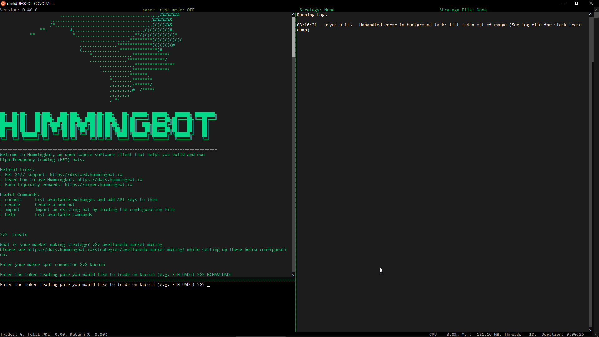 AI trading bot error bug icon