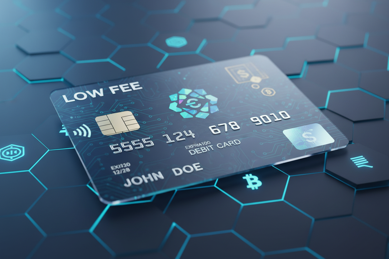 low fee crypto debit card
