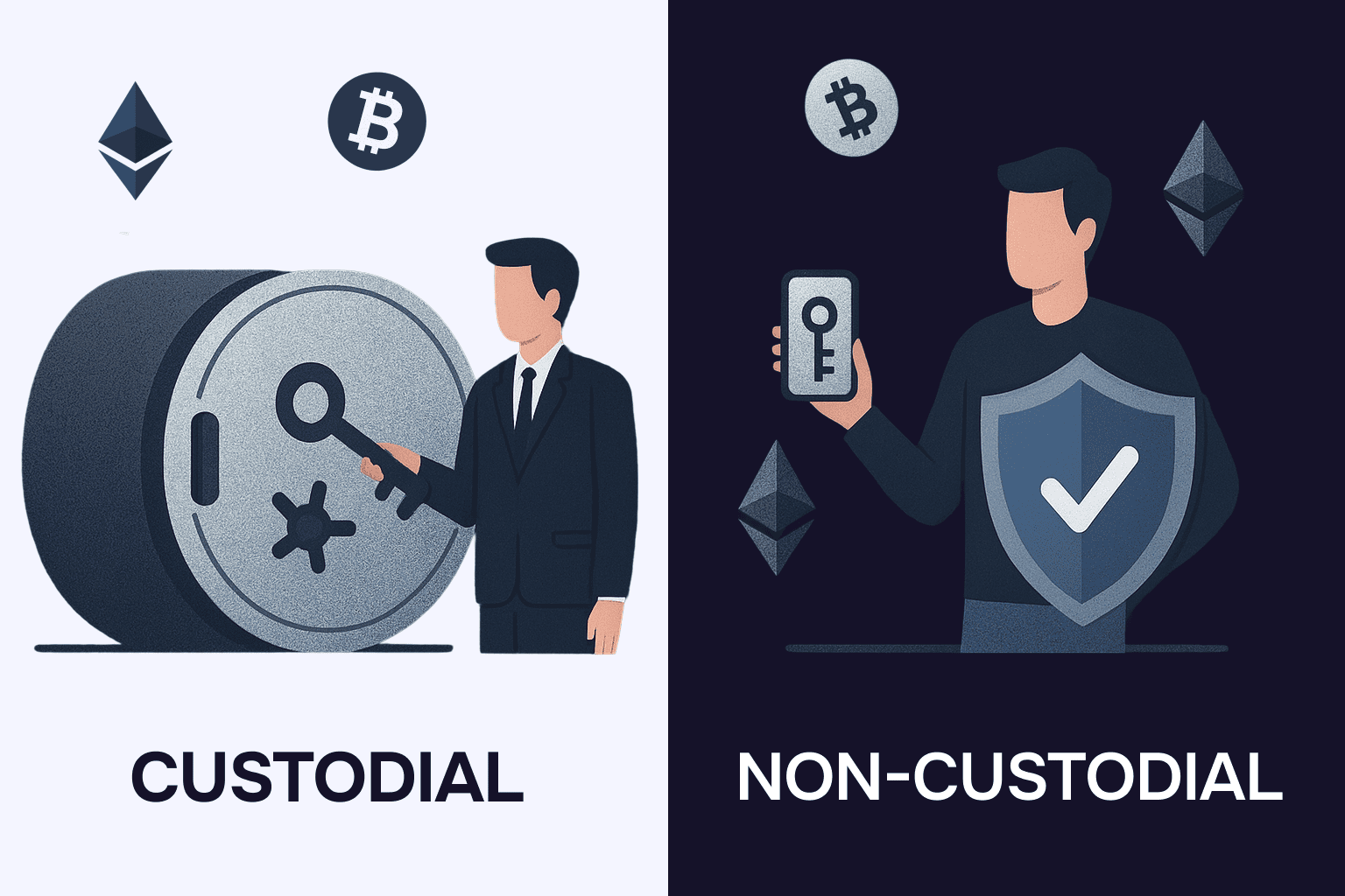 non-custodial crypto wallet icon