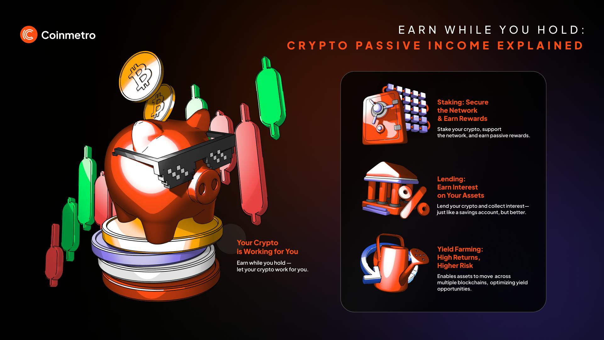 crypto staking passive income rewards card
