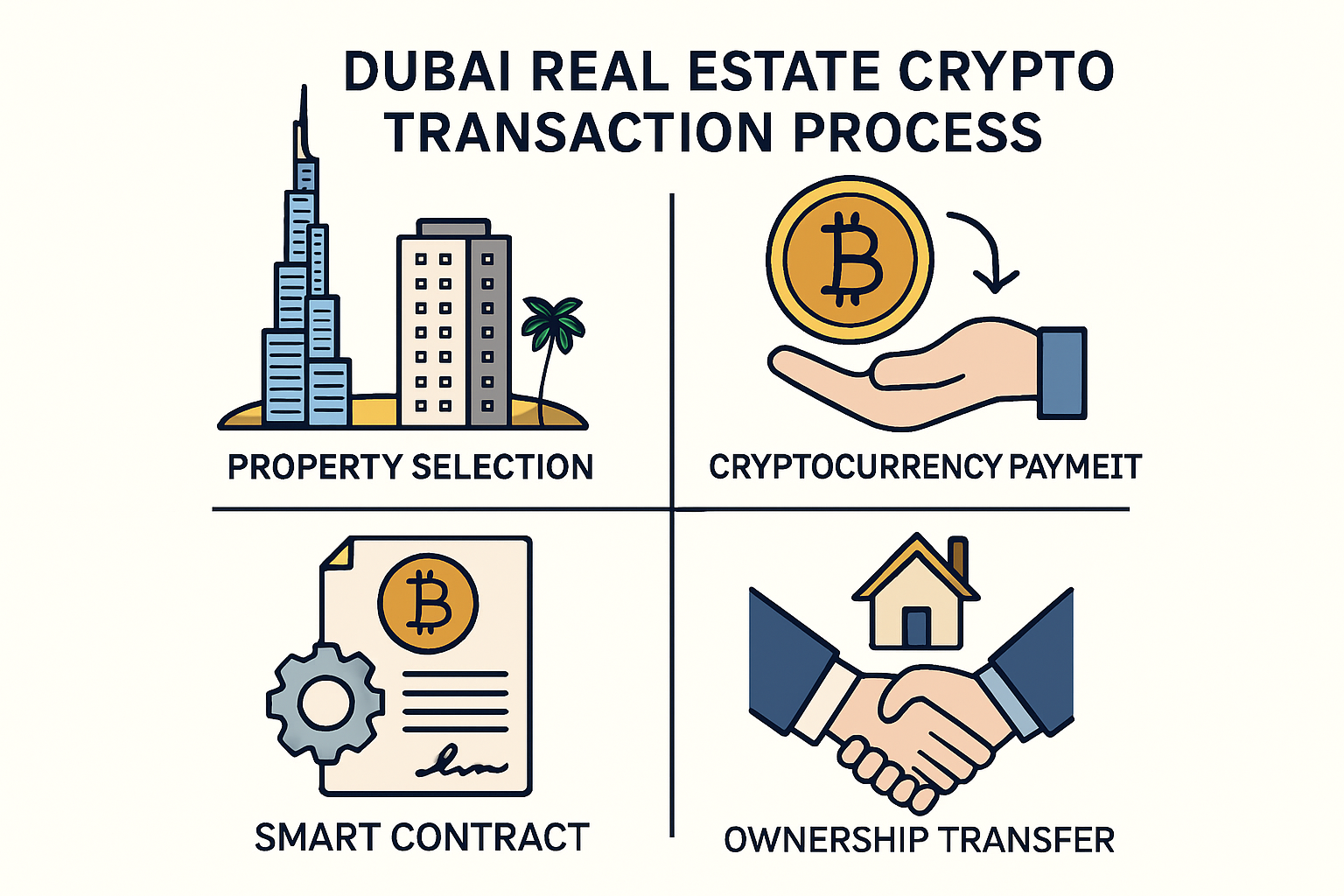 Dubai real estate crypto transaction process