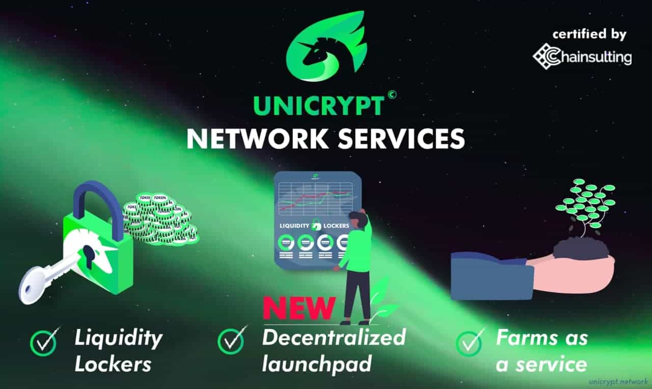 Unicrypt liquidity lock interface