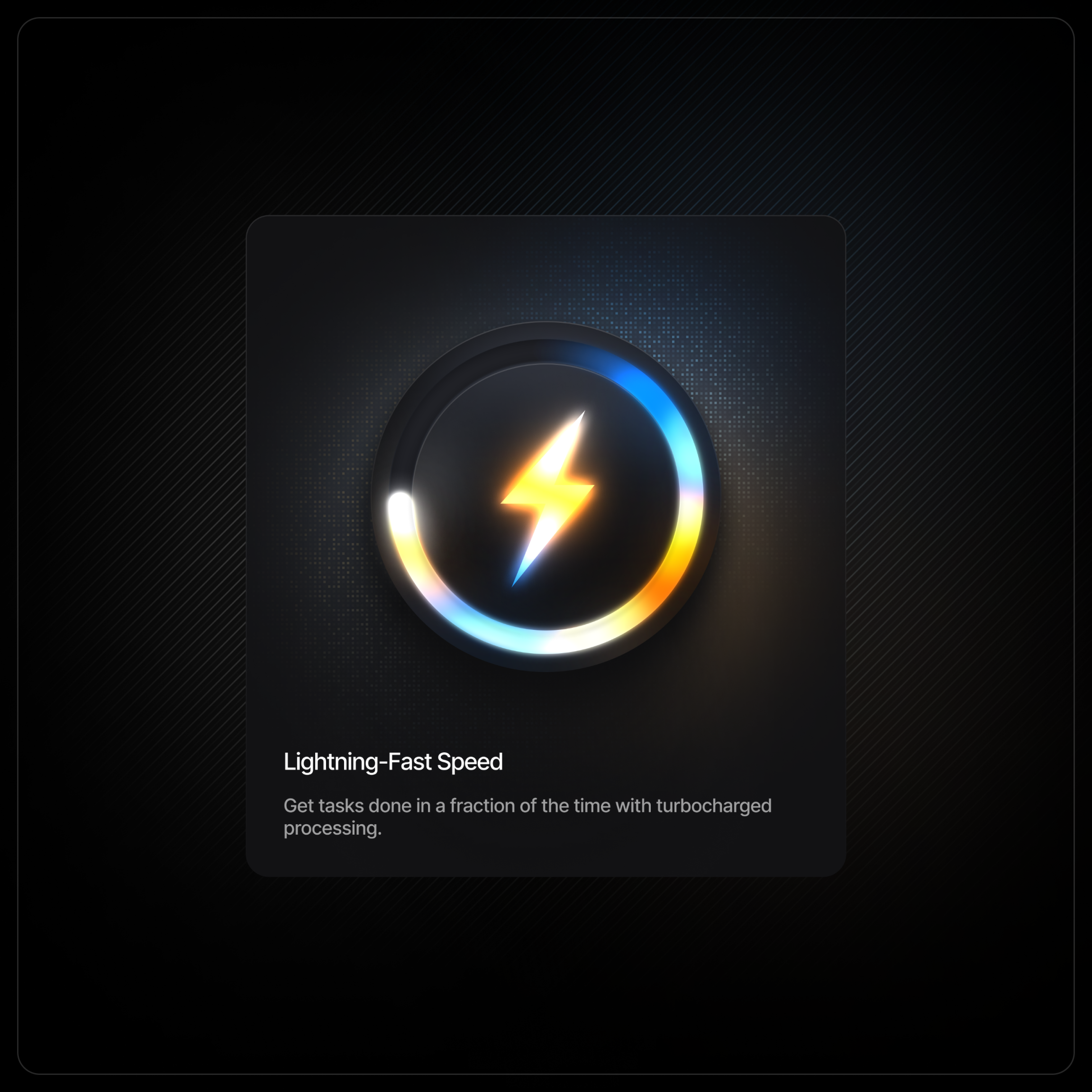 speed icon lightning fast