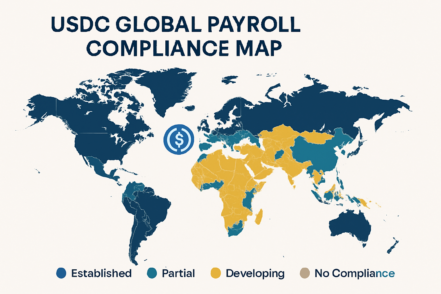 USDC global payroll compliance map