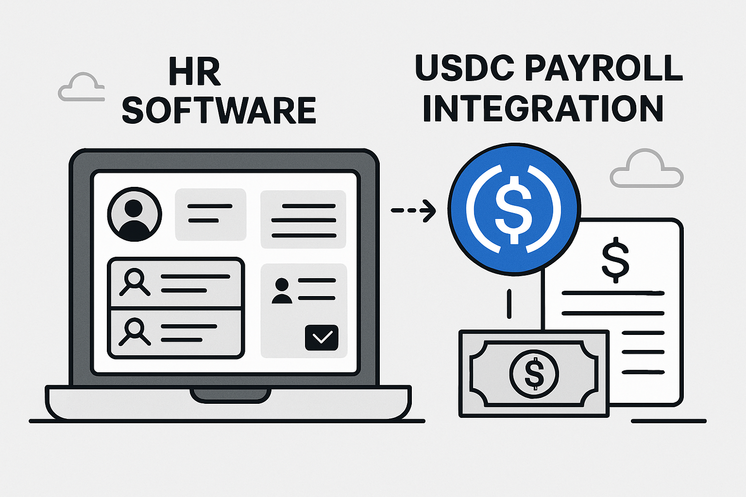 USDC payroll integration with HR software