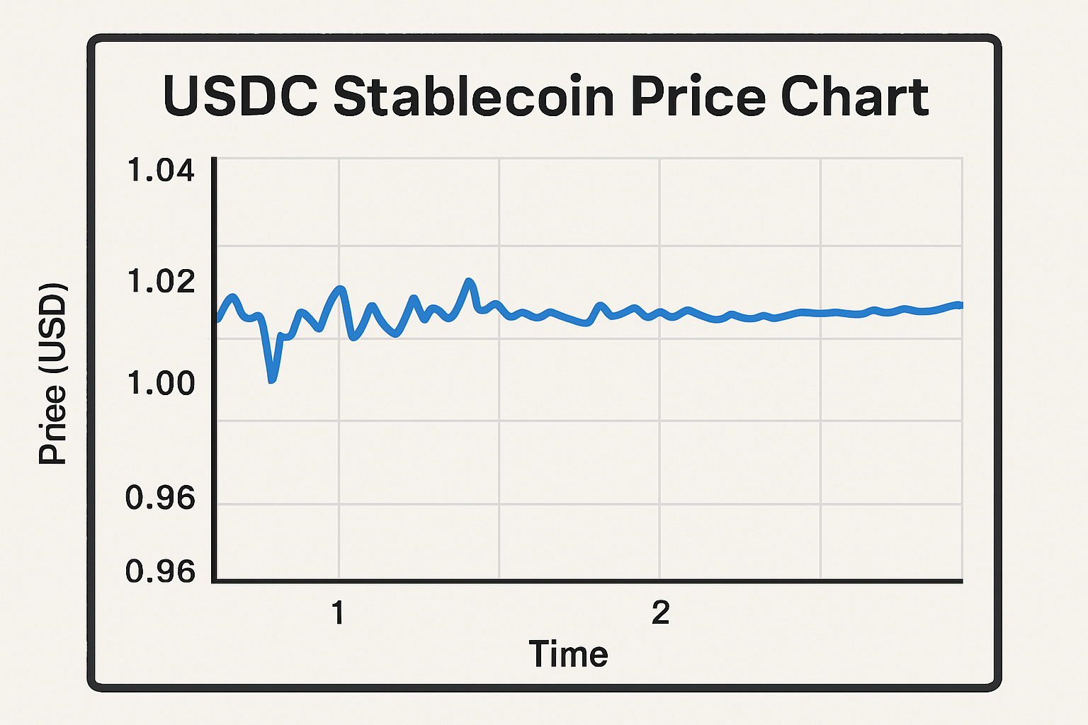 USDC stablecoin price chart