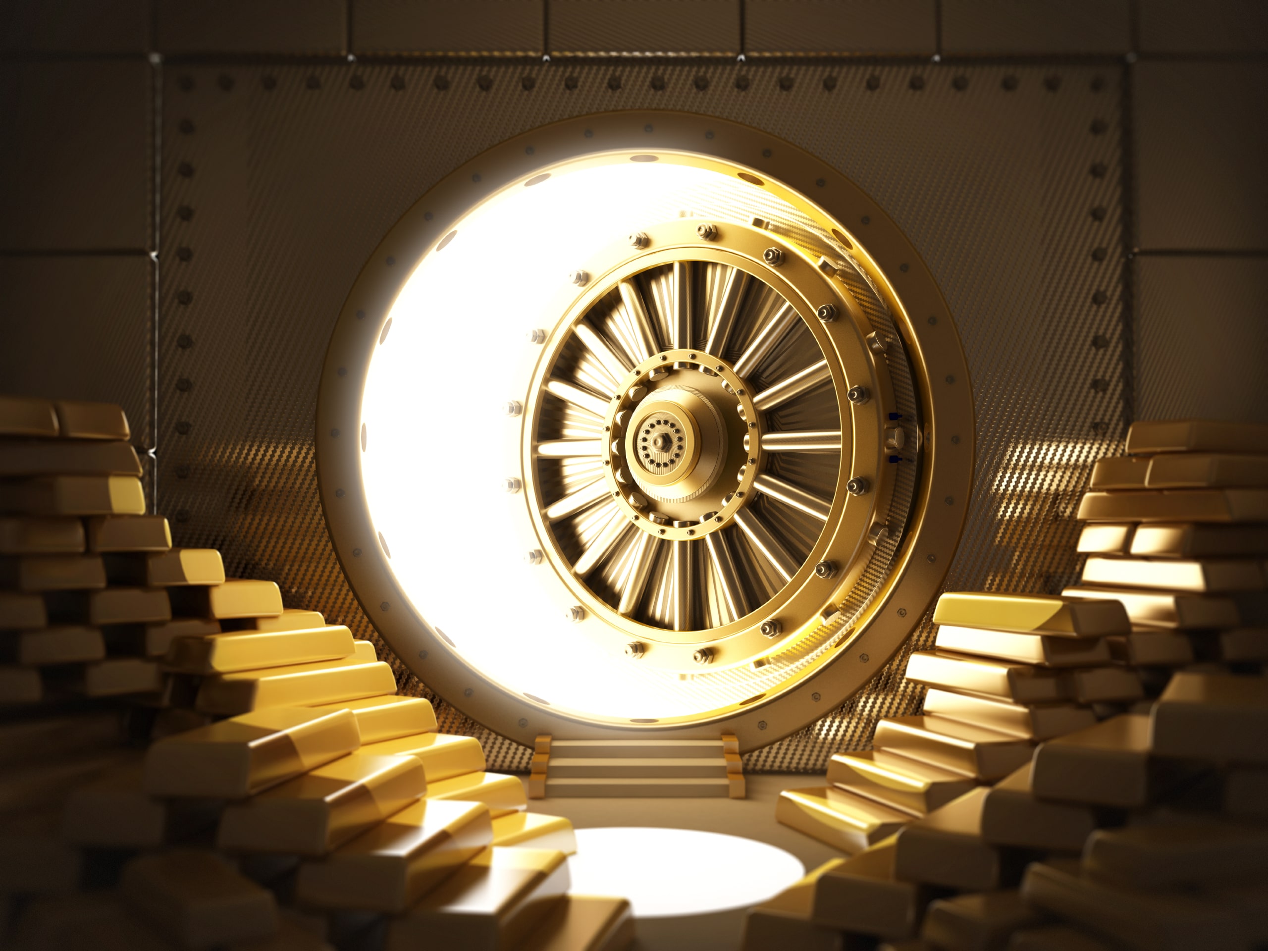 Brink’s gold vault or Tether Gold vault security