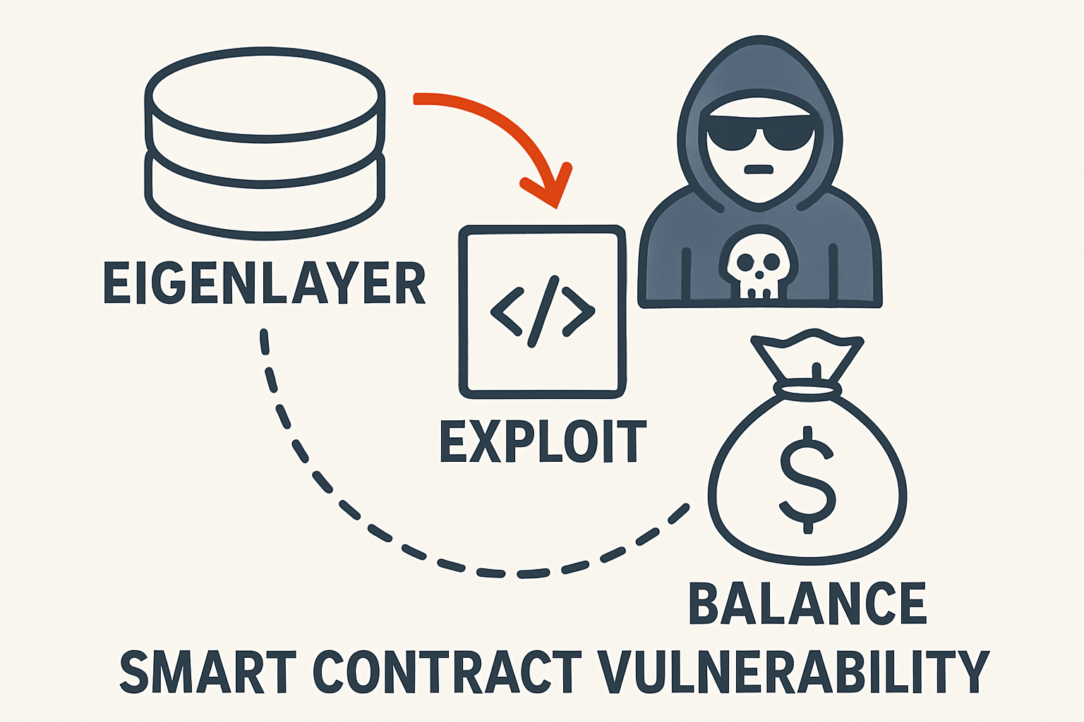 EigenLayer smart contract vulnerability illustration