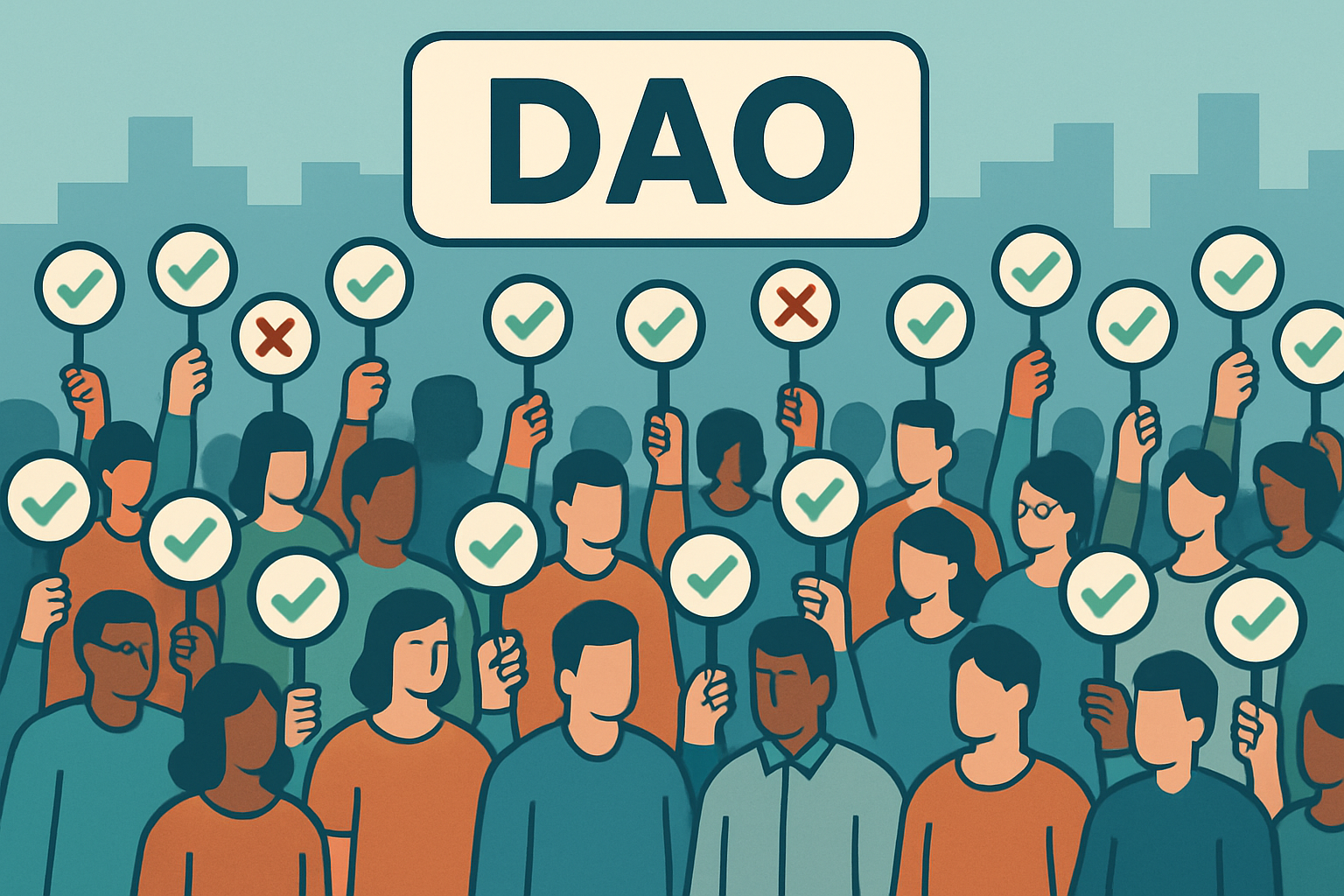 scalable large crowd DAO voting