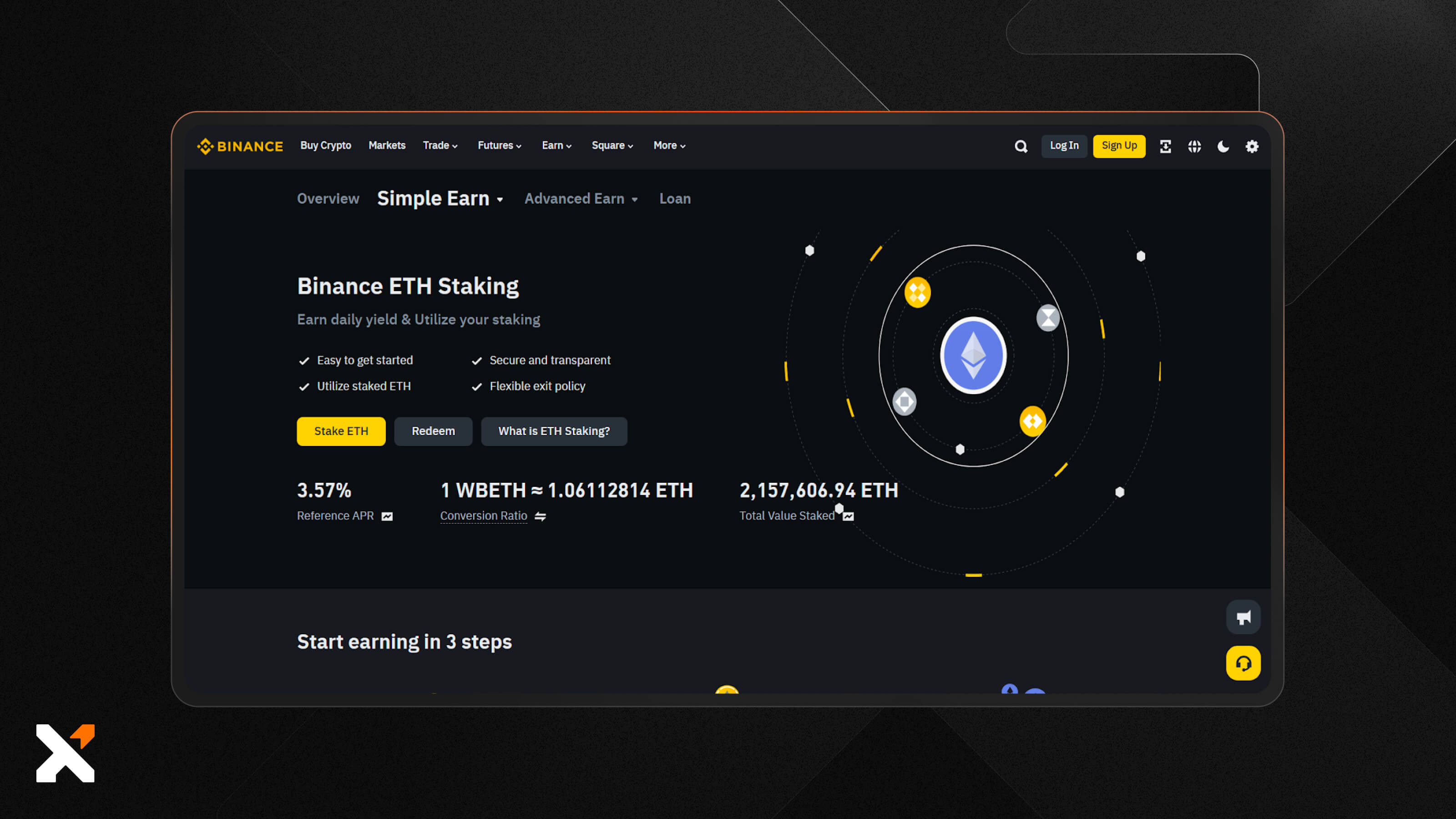 Staking crypto with Ledger Live and Binance