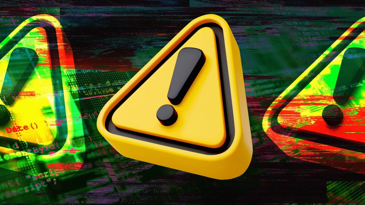 crypto phishing site warning icon
