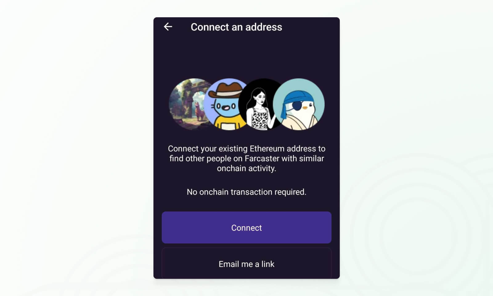 Farcaster social network connections