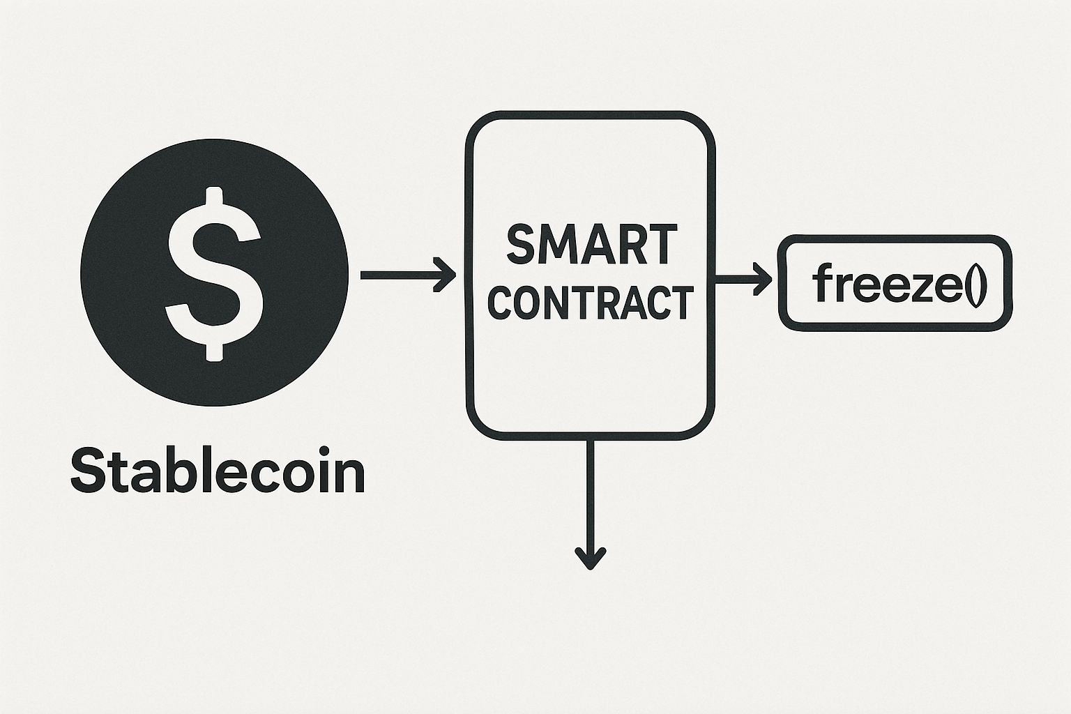 stablecoin smart contract freeze function