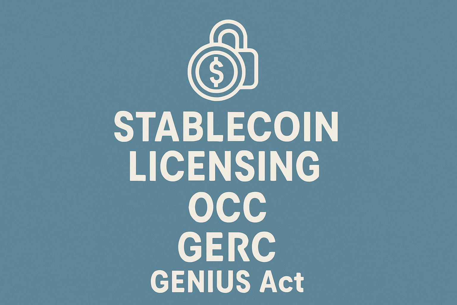 stablecoin licensing OCC SCRC GENIUS Act