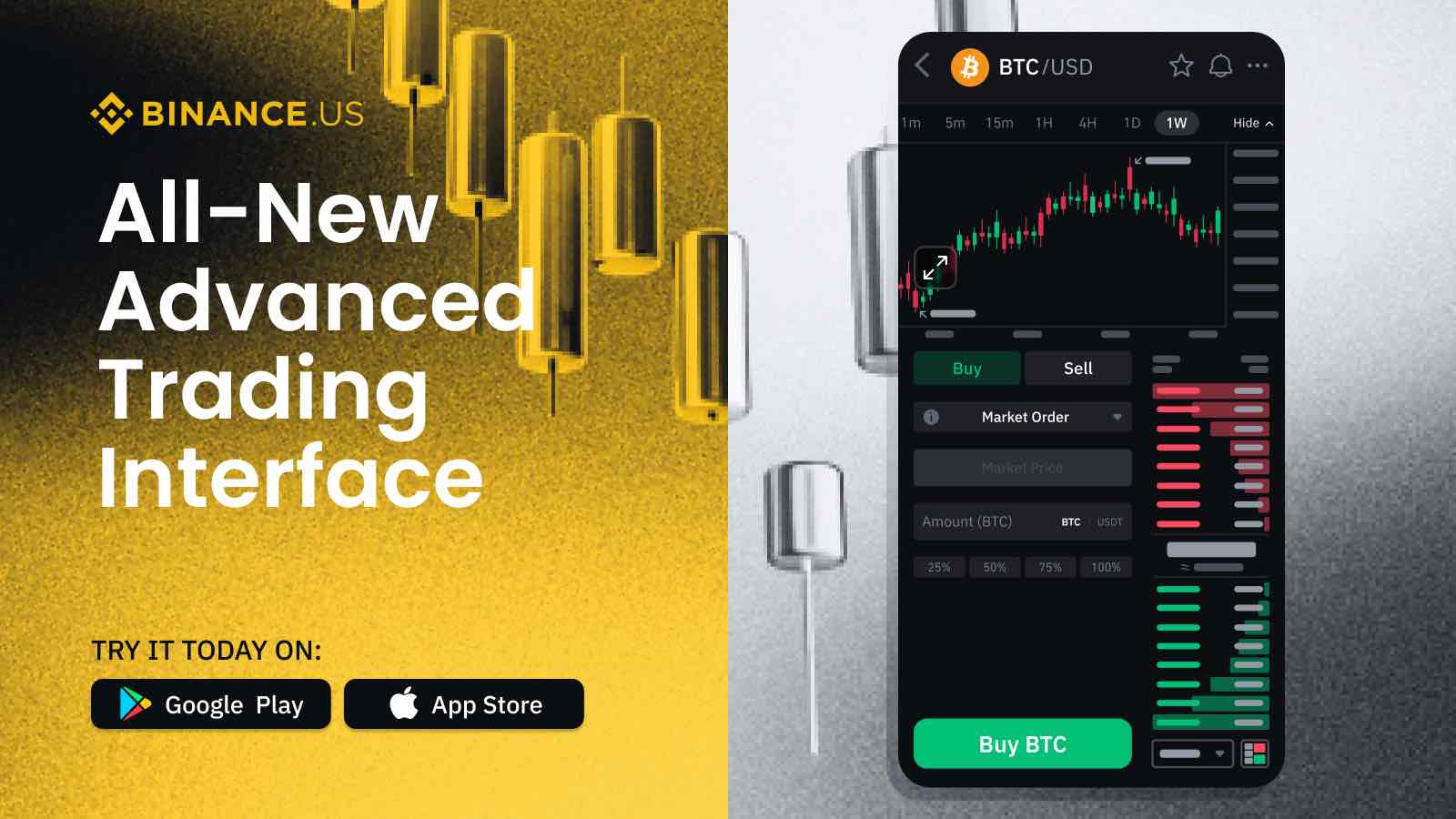 Binance stop-loss order interface