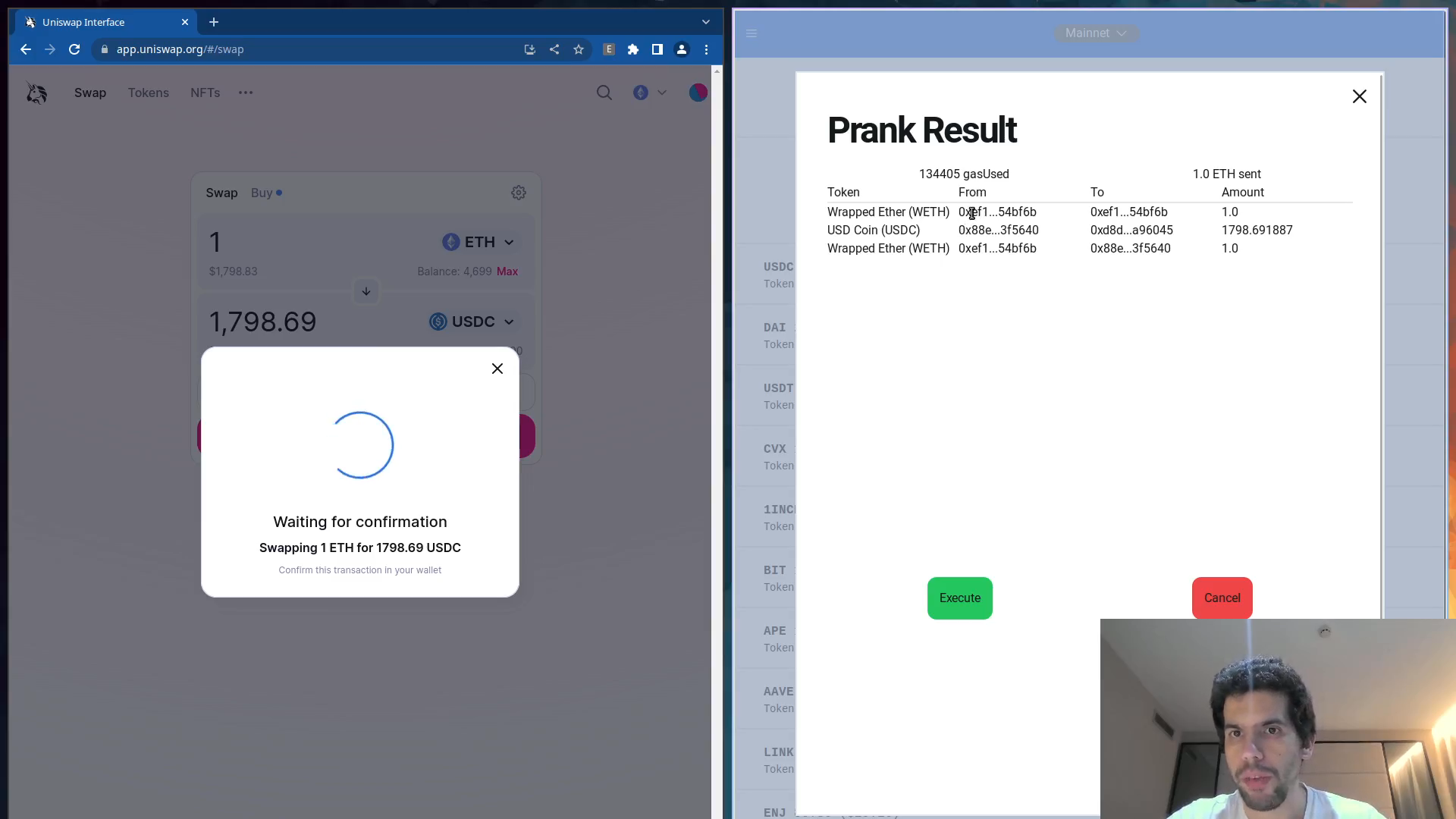 Trust Wallet batch transaction demonstration