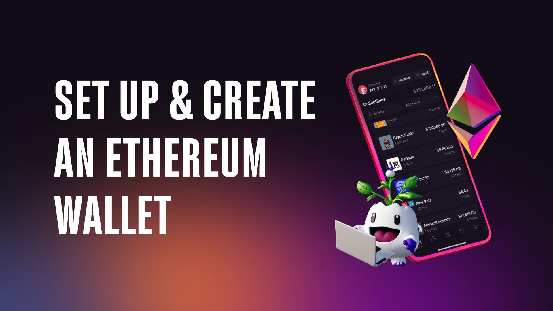 setting up Ethereum digital wallet