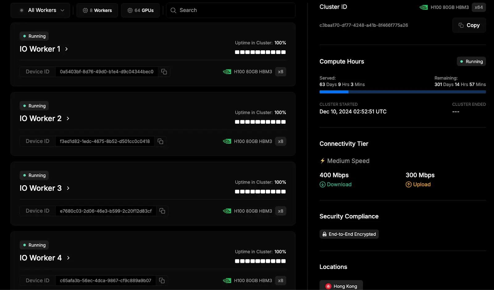 io.net decentralized GPU ML clusters