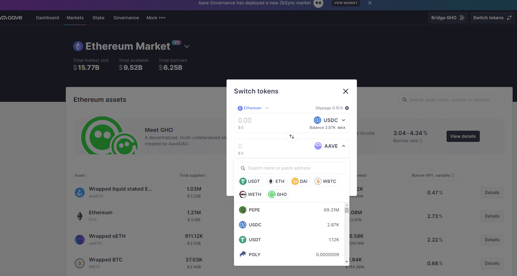 Aave Uniswap real-time staking dashboard transparency