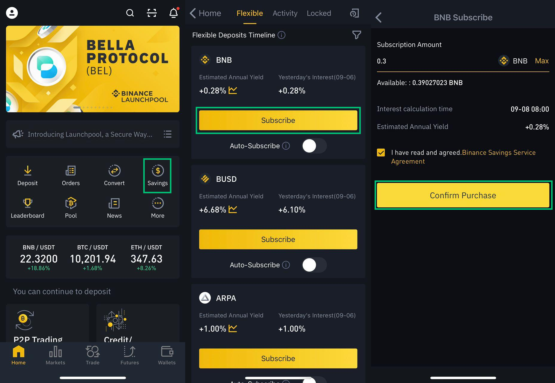 Binance Launchpool tiered staking rewards