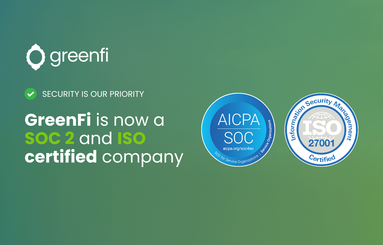 ISO 27001 SOC 2 certified blockchain infrastructure