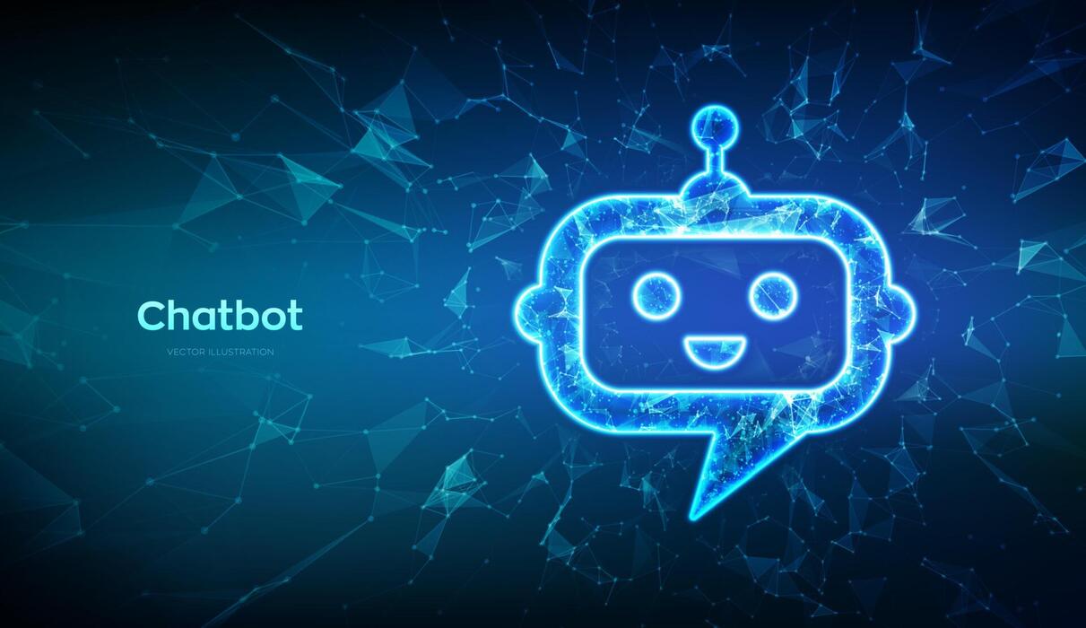 AI chat speech bubble icon